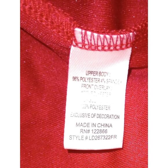 Lily red tule and sequin dress size 2T - Picture 6 of 6